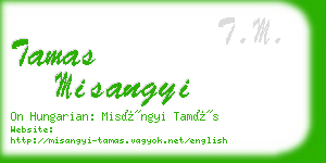 tamas misangyi business card